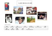 English worksheet: The PAST : LAdy Di