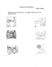 English Worksheet: general knowledge