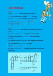 English worksheet: Puzzle