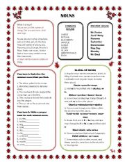 English Worksheet: NOUNS