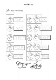 English Worksheet: NUMBERS