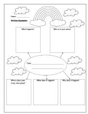 English Worksheet: Story Mind Map