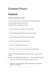 English Worksheet: grammar practice