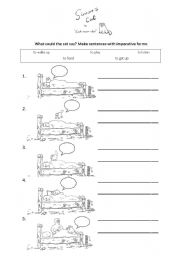 English Worksheet: Imperatives with 