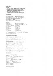 English Worksheet: Bad Day song activity