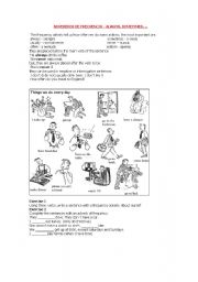 English Worksheet: frequency adverbs