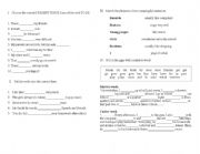 English worksheet: present simple