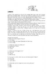 English Worksheet: LONDON