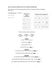 English Worksheet: Blues Line