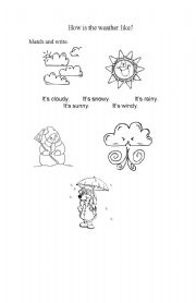 English Worksheet: The weather