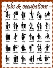 English Worksheet: jobs and occupations - pictionary