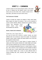 English Worksheet: Canada