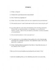 English Worksheet: STIGMATA