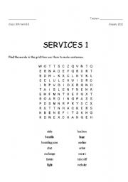 English Worksheet: Servies