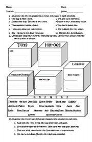 English Worksheet: possessive pronoun