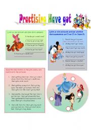 English Worksheet: Practicing HAVE GOT