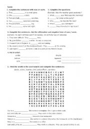 English Worksheet: Jobs