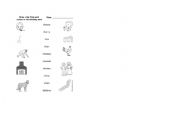 English Worksheet: printable