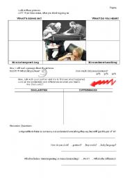 English worksheet: Misunderstanding - Misinterpreting