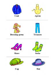 English worksheet: Clothes