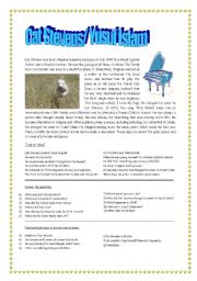 English Worksheet: Cat Stevens/Yusuf Islam