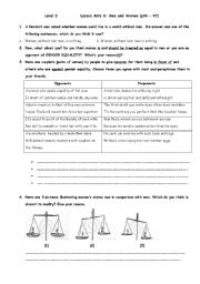 Level 2, Arts 6: Men and Women (Repeated to correct picture in task 4 )