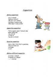 English Worksheet: Making suggestion