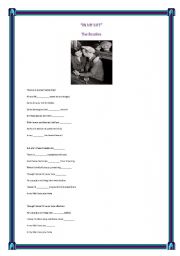 English worksheet: In my life -The Beatles