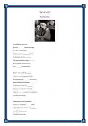 English Worksheet: In my life -The Beatles