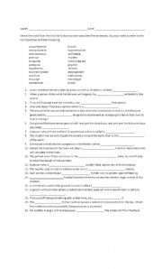 English Worksheet: prefixes exercises