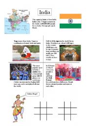 English Worksheet: India