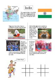 English worksheet: India