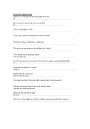 English worksheet: TRANSFORMATIONS