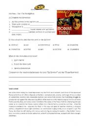 English worksheet: Modern  Times