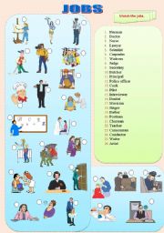 English worksheet: Jobs - Professionals