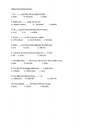 English Worksheet: The exercise to practise 1st conditional.