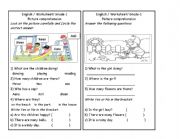 English worksheet: picture comprehension part 2