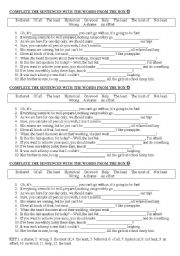 English worksheet: Conversational Phrases