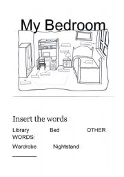 English Worksheet: My bedroom