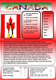 English Worksheet: CANADA