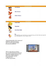 English Worksheet: the flinstones