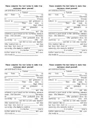 English worksheet: past simple