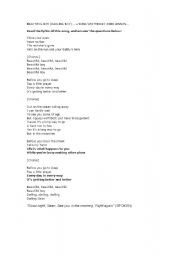 English Worksheet: BEAUTIFUL BOY