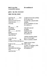 English worksheet: beatles 