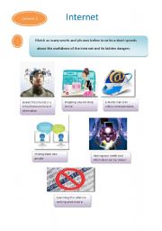 English Worksheet: Internet