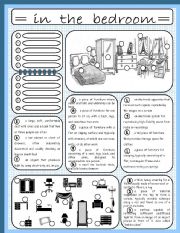 English Worksheet: in the bedroom (4/4)