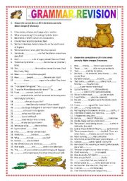 English Worksheet: Grammar revision (B1)