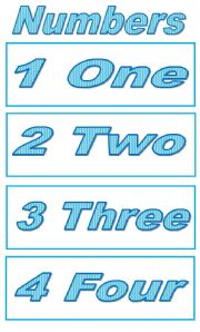 English Worksheet: Classroom Decoration. Numbers!!