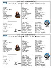 English Worksheet: Vocabulary Related to Crime