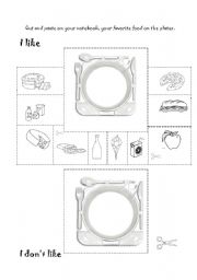 English Worksheet: Food